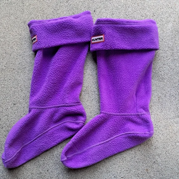 Purple Fleece Hunter Boot Socks Women's XL  Extra Large - Picture 2 of 11